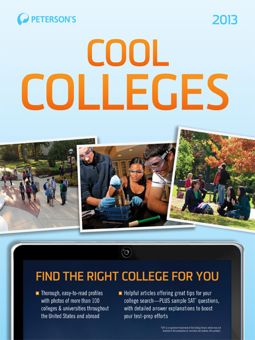 Title details for Cool Colleges 2013 by Peterson's - Available
